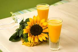 Fruit Juice Smoothie with Sunflower Seeds